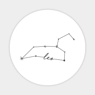 Leo Constellation Zodiac Doodle Magnet